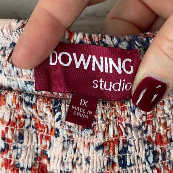 Downing Studio Off Shoulder Blouse Size 1X - Picture 3 of 6